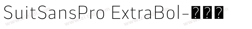 SuitSansPro ExtraBol字体转换 SuitSansPro ExtraBol字体转换